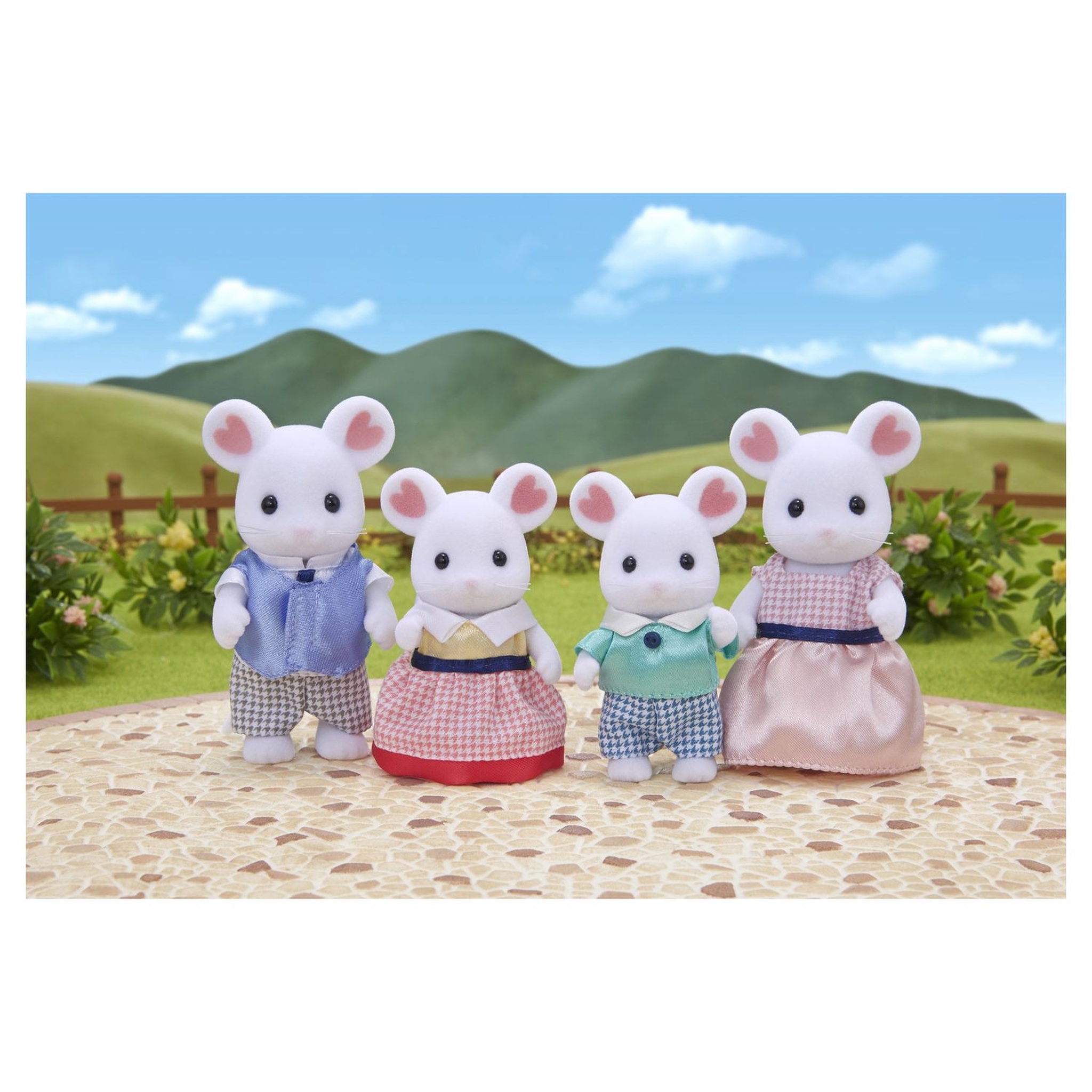 Voir la diapositive 2 : Sylvanian families 5308 - La famille souris Marshmallow - Sylvanian Families