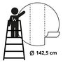 Voir la diapositive 6 : WallArt WallArt Papier peint cercle The Night Watch 142,5 cm
