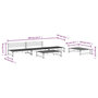 Voir la diapositive 6 : VIDAXL Salon de jardin 5 pcs blanc bois massif de pin