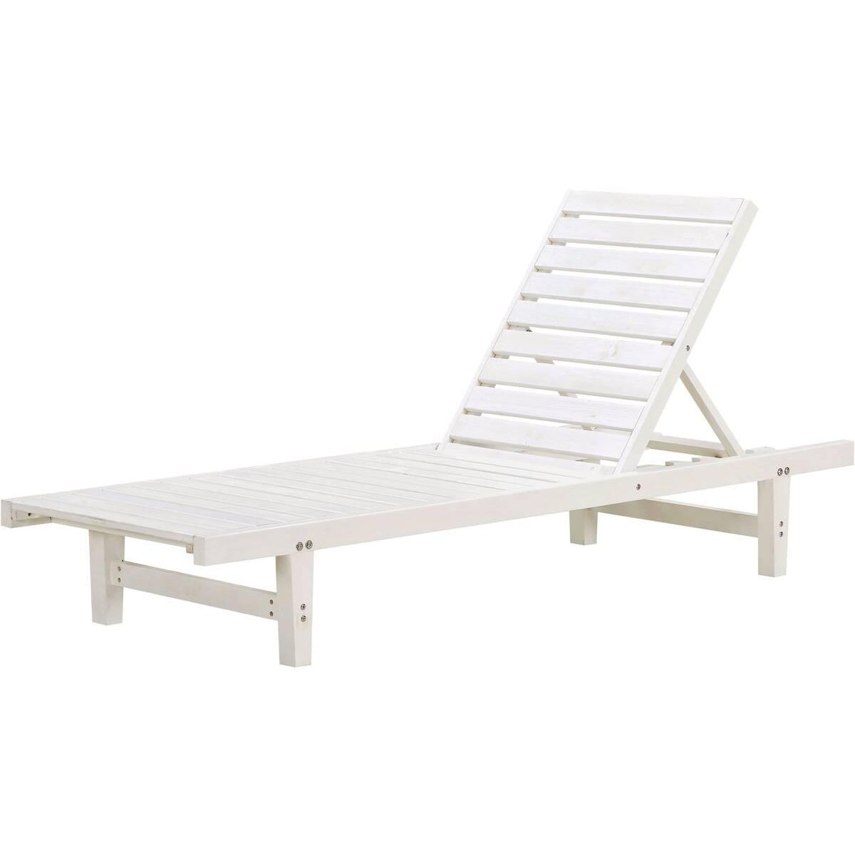 Habitat et Jardin Bain de Soleil en bois  Rawai  - Blanc