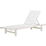 Habitat et Jardin Bain de Soleil en bois  Rawai  - Blanc