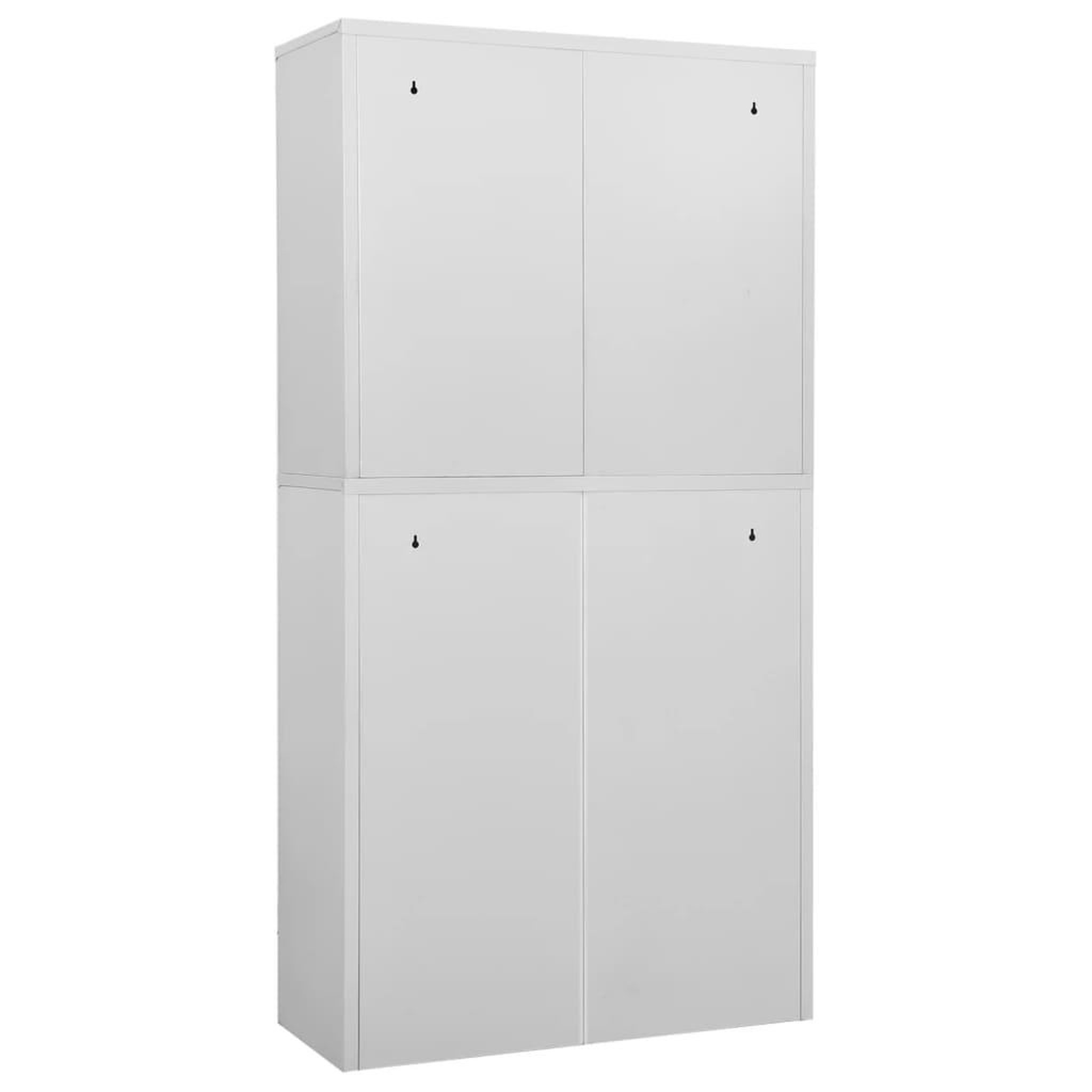 Voir la diapositive 4 : VIDAXL Armoire de bureau Gris clair 90x40x180 cm Acier