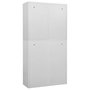 Voir la diapositive 4 : VIDAXL Armoire de bureau Gris clair 90x40x180 cm Acier