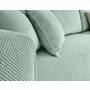 Voir la diapositive 4 : BEST MOBILIER Topaze - canapé d'angle réversible - 4 places - convertible avec coffre - en velours texturé