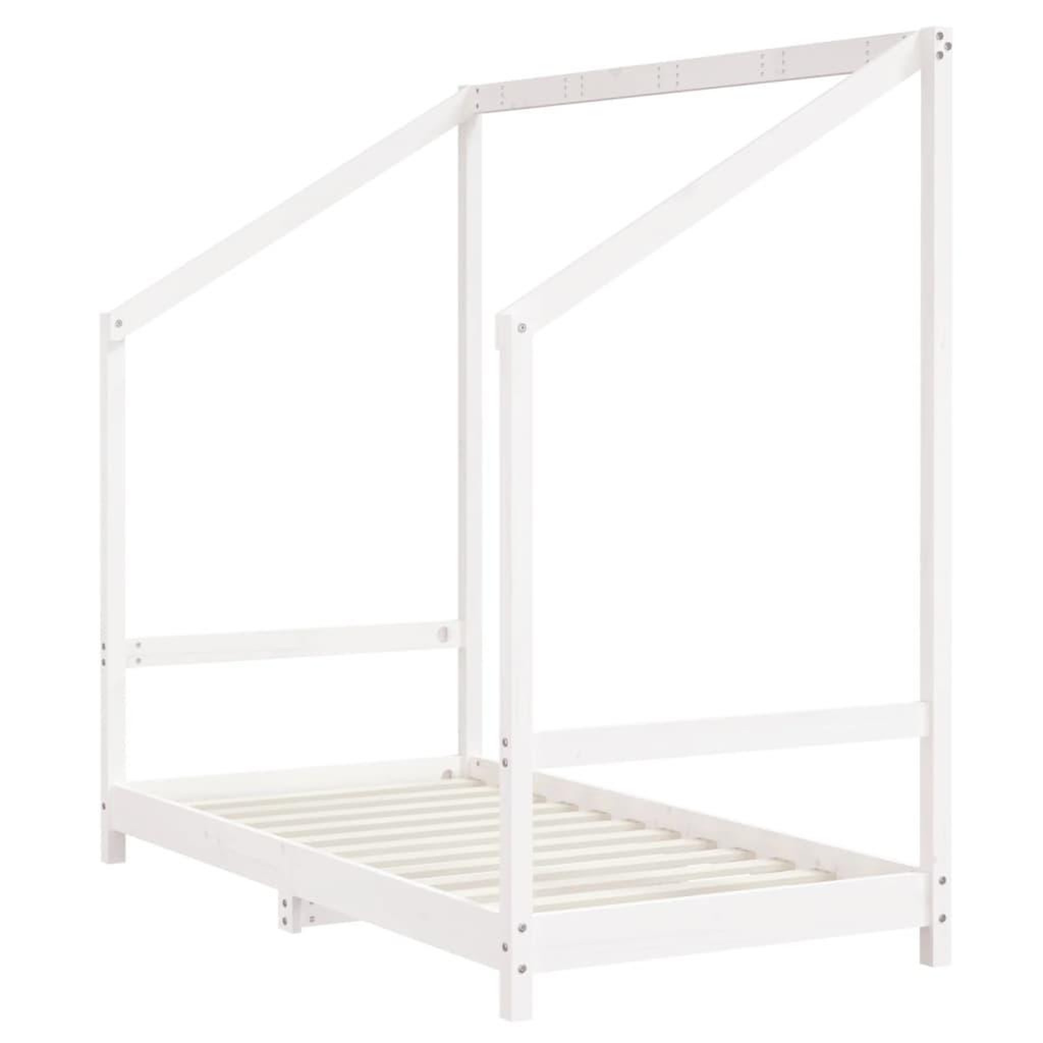 Voir la diapositive 4 : VIDAXL Cadre de lit pour enfant blanc 2x(80x160) cm bois de pin massif