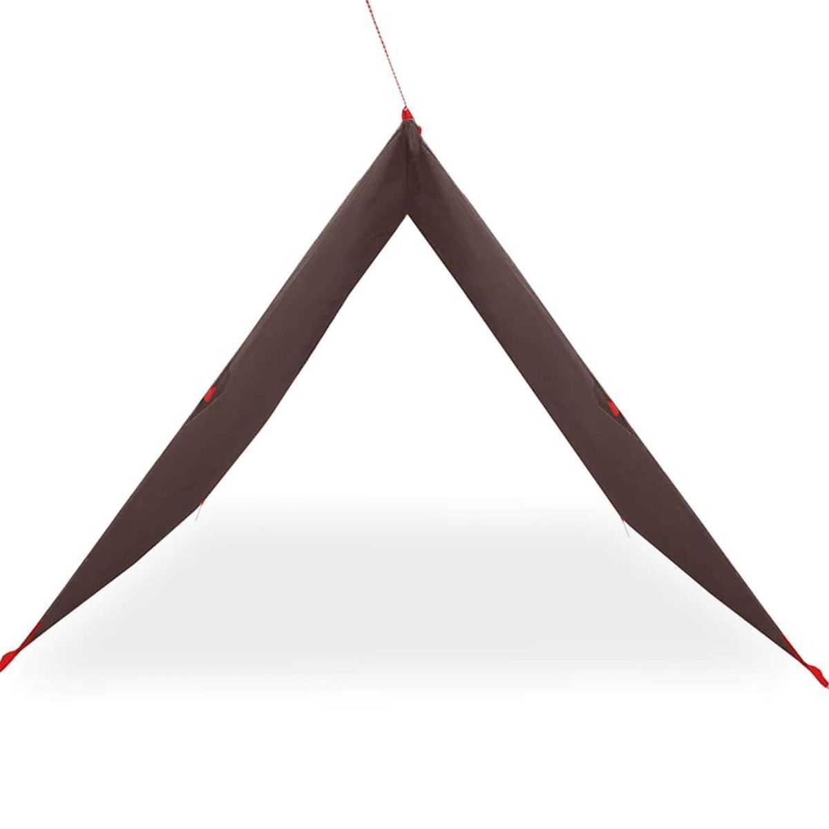 VIDAXL Bache de camping marron 366x306 cm impermeable