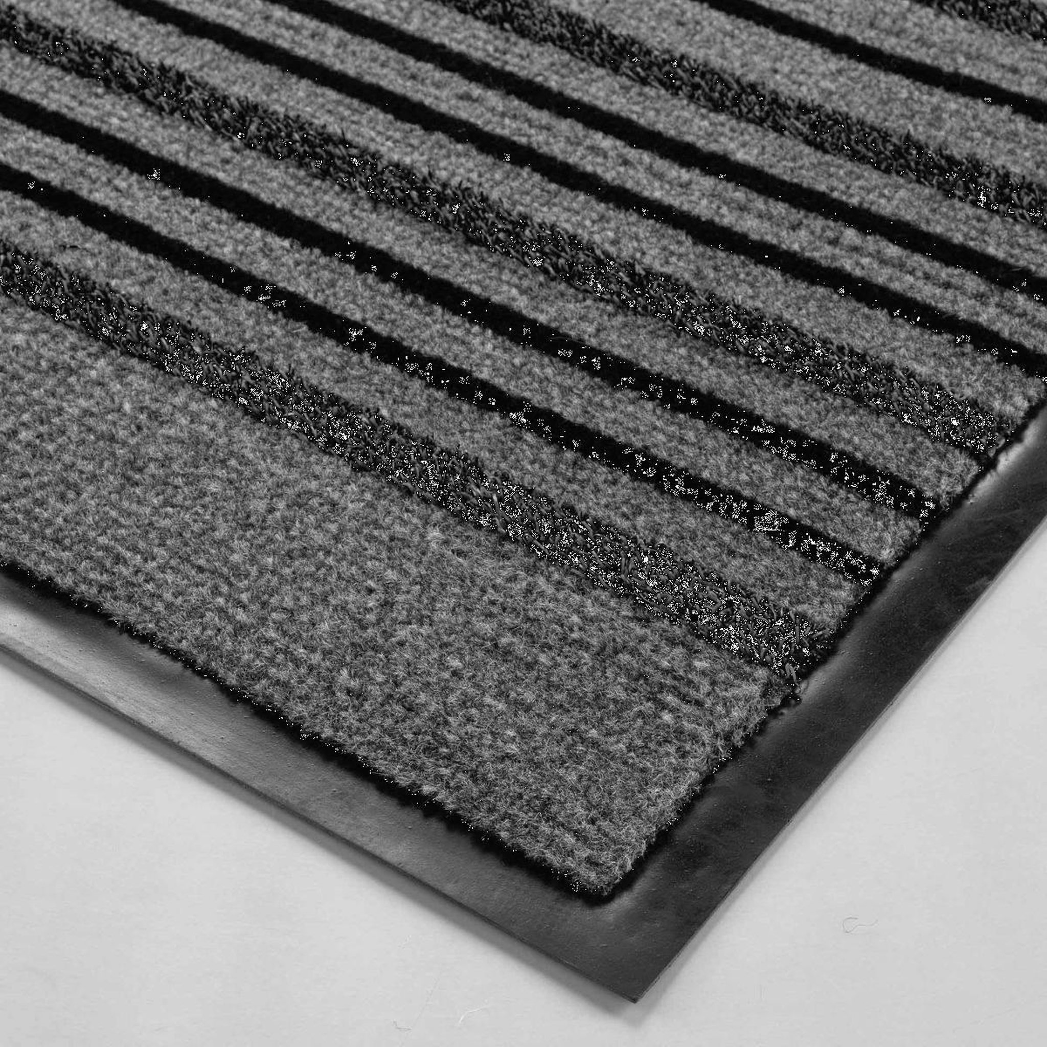 Voir la diapositive 2 : Douceur d'Intérieur Tapis d'entrée anti-poussière  piano  50x80cm gris