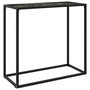 Voir la diapositive 1 : VIDAXL Table console Noir 80x35x75 cm Verre trempe