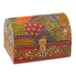 Paris Prix Boîte Déco en Bois  Delhi  23cm Multicolore