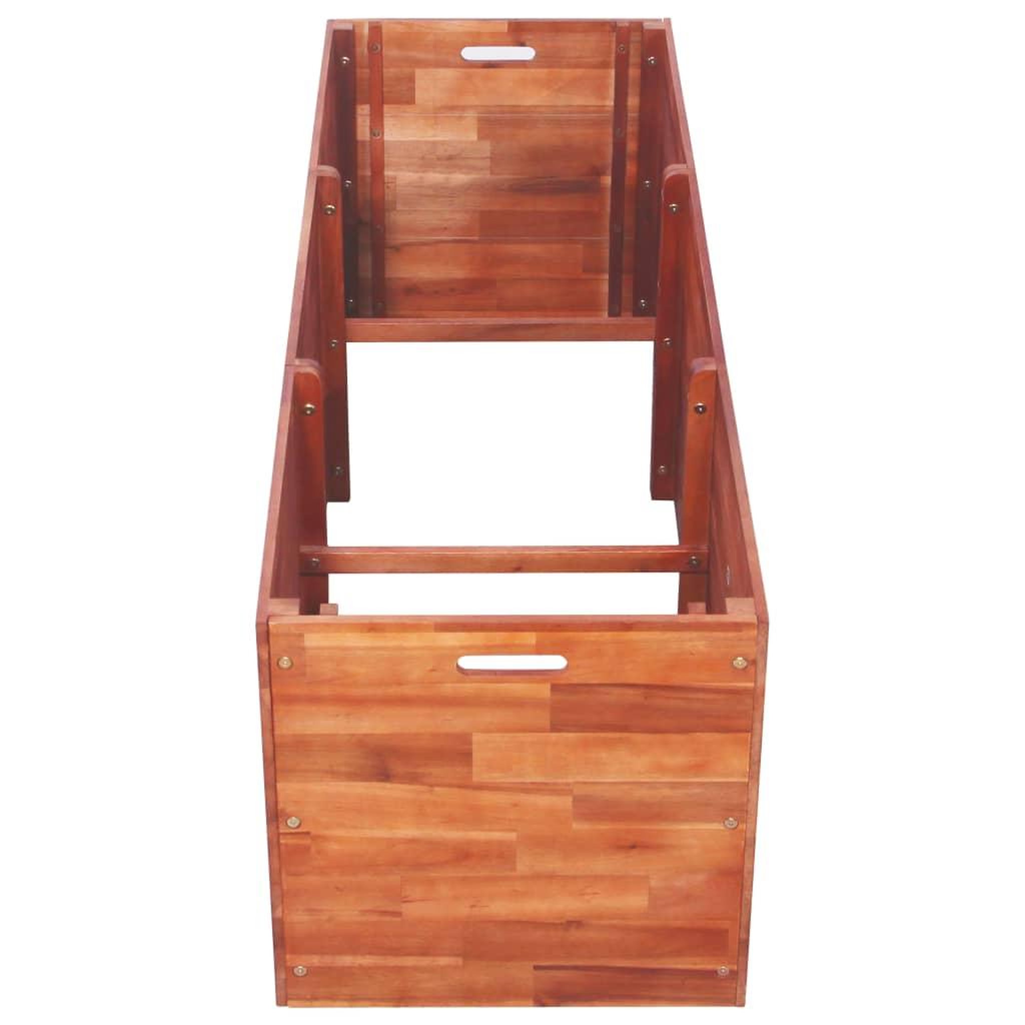 Voir la diapositive 3 : VIDAXL Lit sureleve de jardin Bois d'acacia 150x50x50 cm