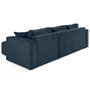 Voir la diapositive 5 : BEST MOBILIER Topaze - canapé d'angle déhoussable réversible 4 places en velours texturé