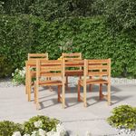 VIDAXL Ensemble a manger de jardin 5pcs Bois de teck massif