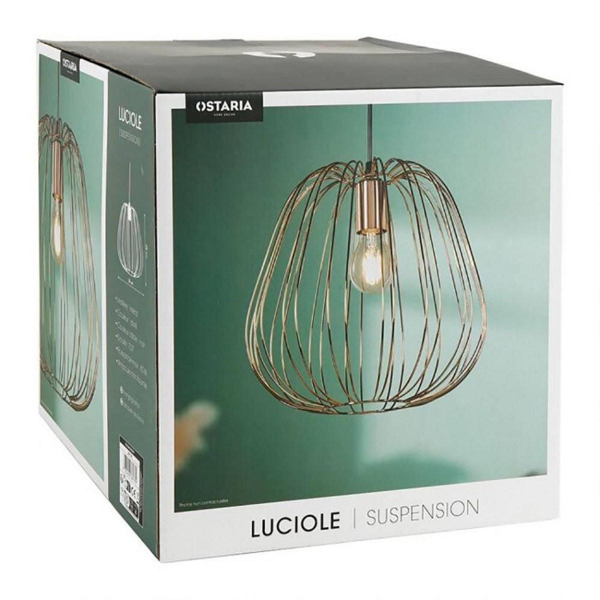OSTARIA Suspension métal filaire Luciole