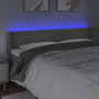 Voir la diapositive 4 : VIDAXL Tete de lit a LED Gris clair 163x16x78/88 cm Velours