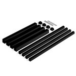 EMUCA SRL Pieds carrés et cadre de table, 50x50mm, 1.150 x 750 mm, Peint en noir