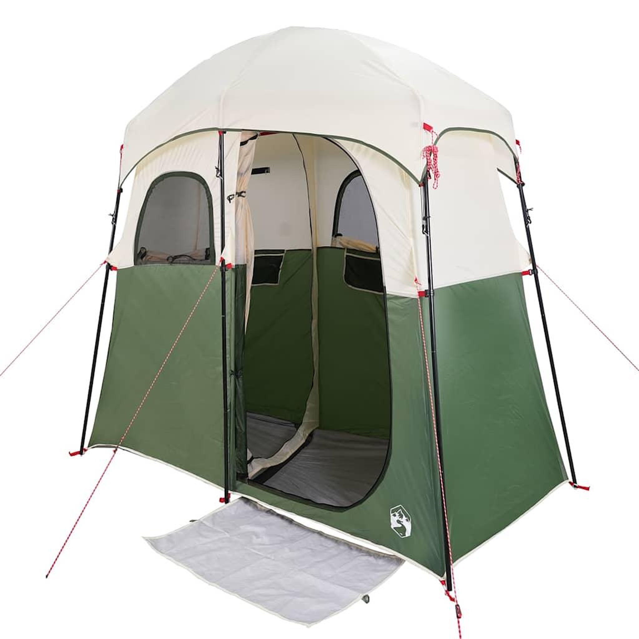 Voir la diapositive 4 : VIDAXL Tente de douche 2 personnes vert impermeable