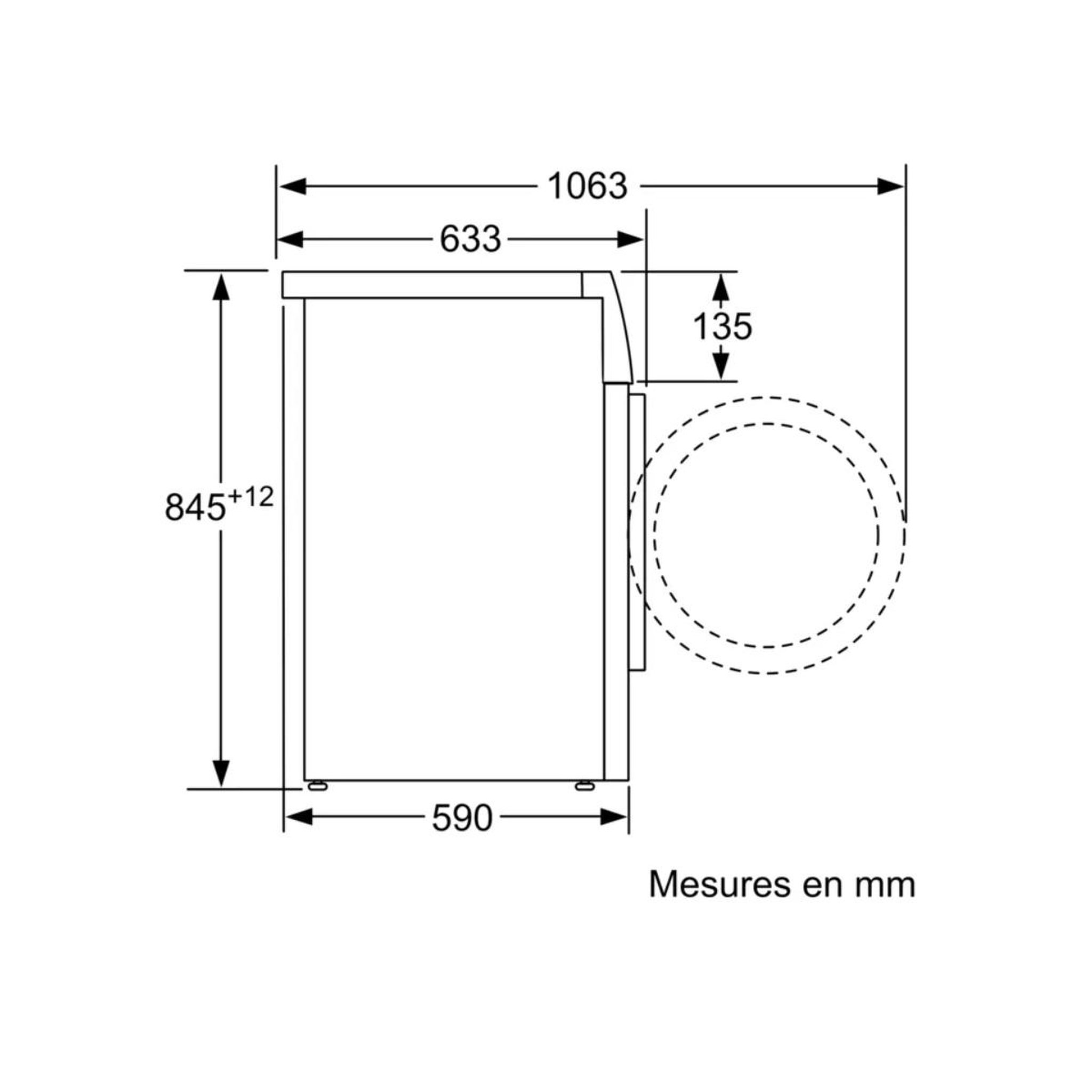 Voir la diapositive 3 : BOSCH Lave-linge frontal 9kg 1200 tours/min - wan24209fr