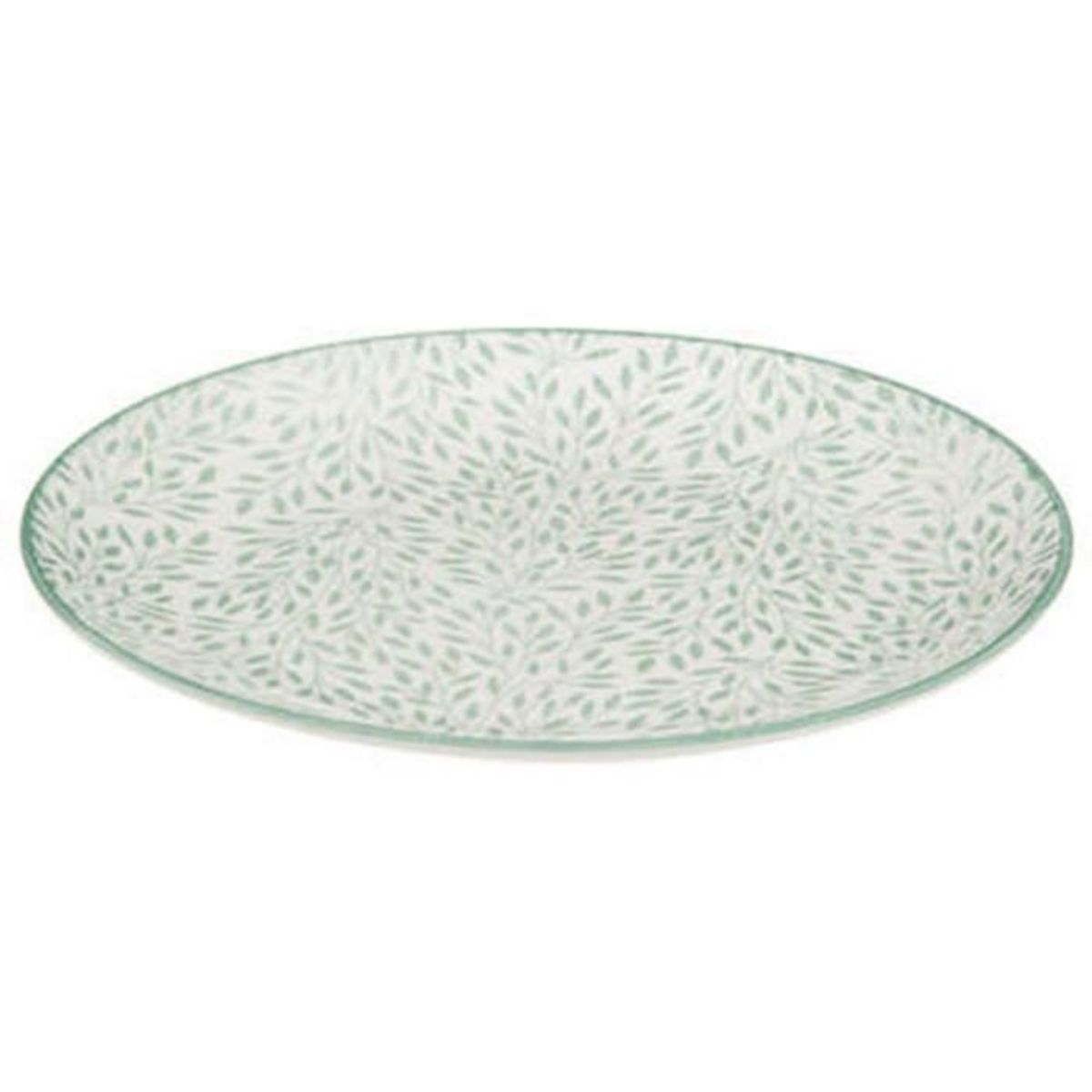 SECRET DE GOURMET Lot de 6 Assiettes à Dessert  Jasmin  19cm Bleu