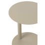 Voir la diapositive 5 : Paris Prix Table d'Appoint Ronde en Métal  Reva  50cm Beige