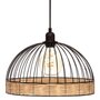 Voir la diapositive 1 : ATMOSPHERA Lampe Suspension Rotin & Métal  Suwa  35cm Noir