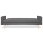 Voir la diapositive 6 : ID MARKET Canapé droit scandinave 3 places convertible LARS gris