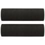 Voir la diapositive 5 : VIDAXL Canape 3 places avec oreillers decoratifs noir 180 cm tissu