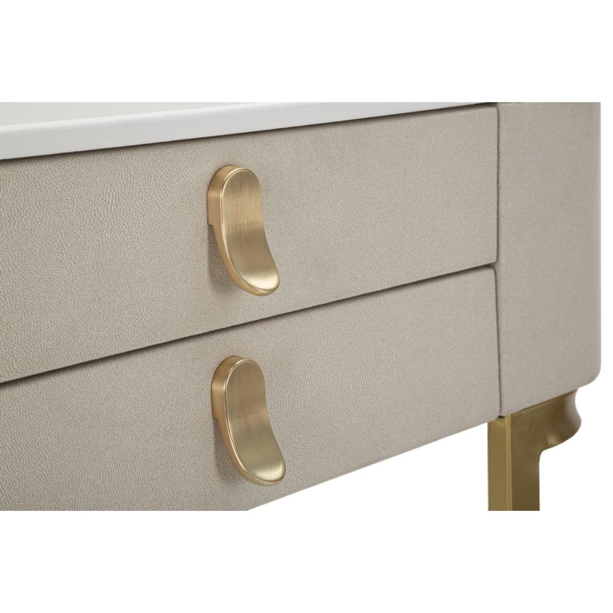 Voir la diapositive 6 : Paris Prix Console Effet Marbre  Beauty  70cm Crème & Or