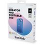 Voir la diapositive 3 : SANDISK Disque dur SSD externe 4To Creator PRO