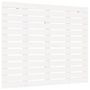 Voir la diapositive 2 : VIDAXL Tete de lit murale Blanc 141x3x91,5 cm Bois massif de pin