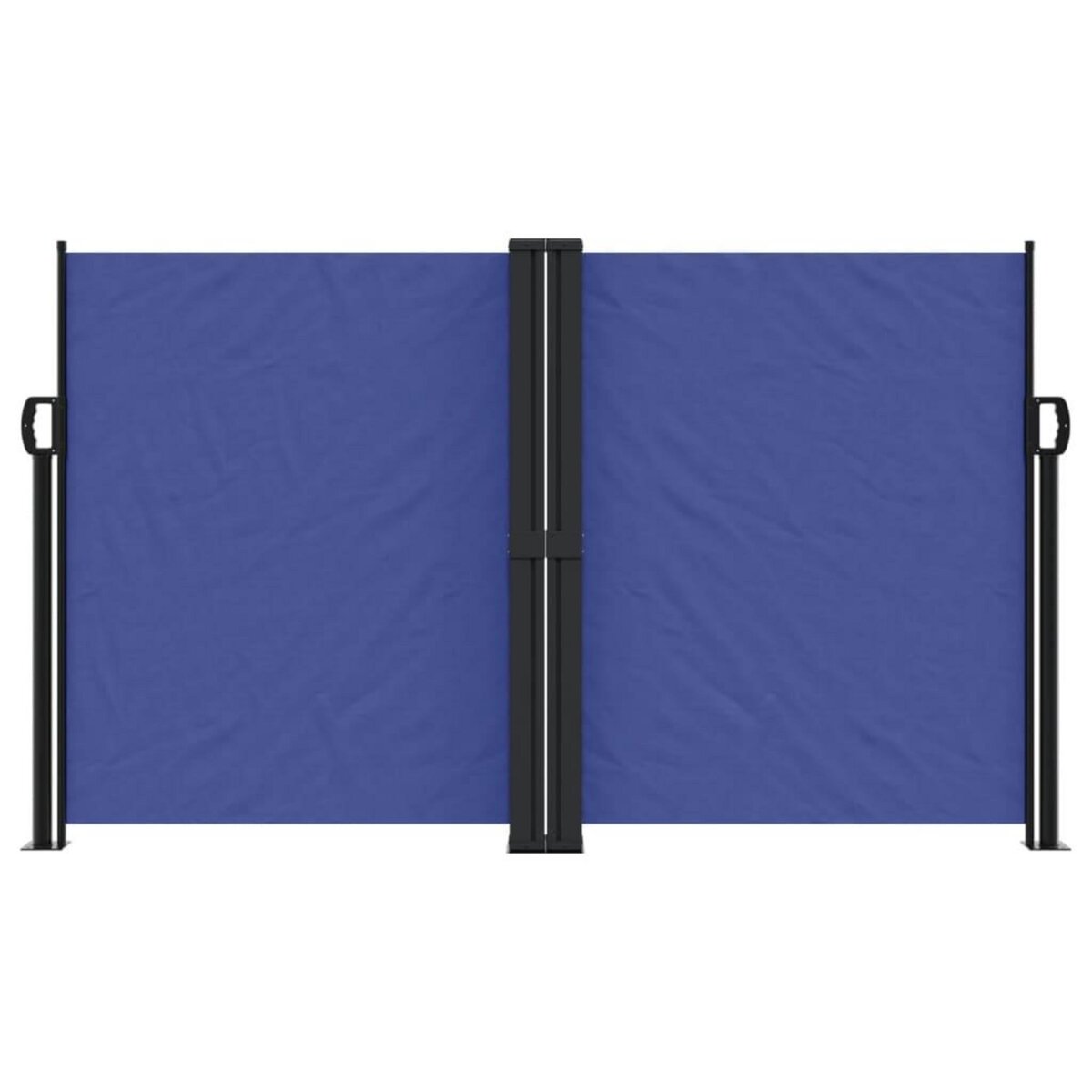 VIDAXL Auvent lateral retractable bleu 140x1200 cm