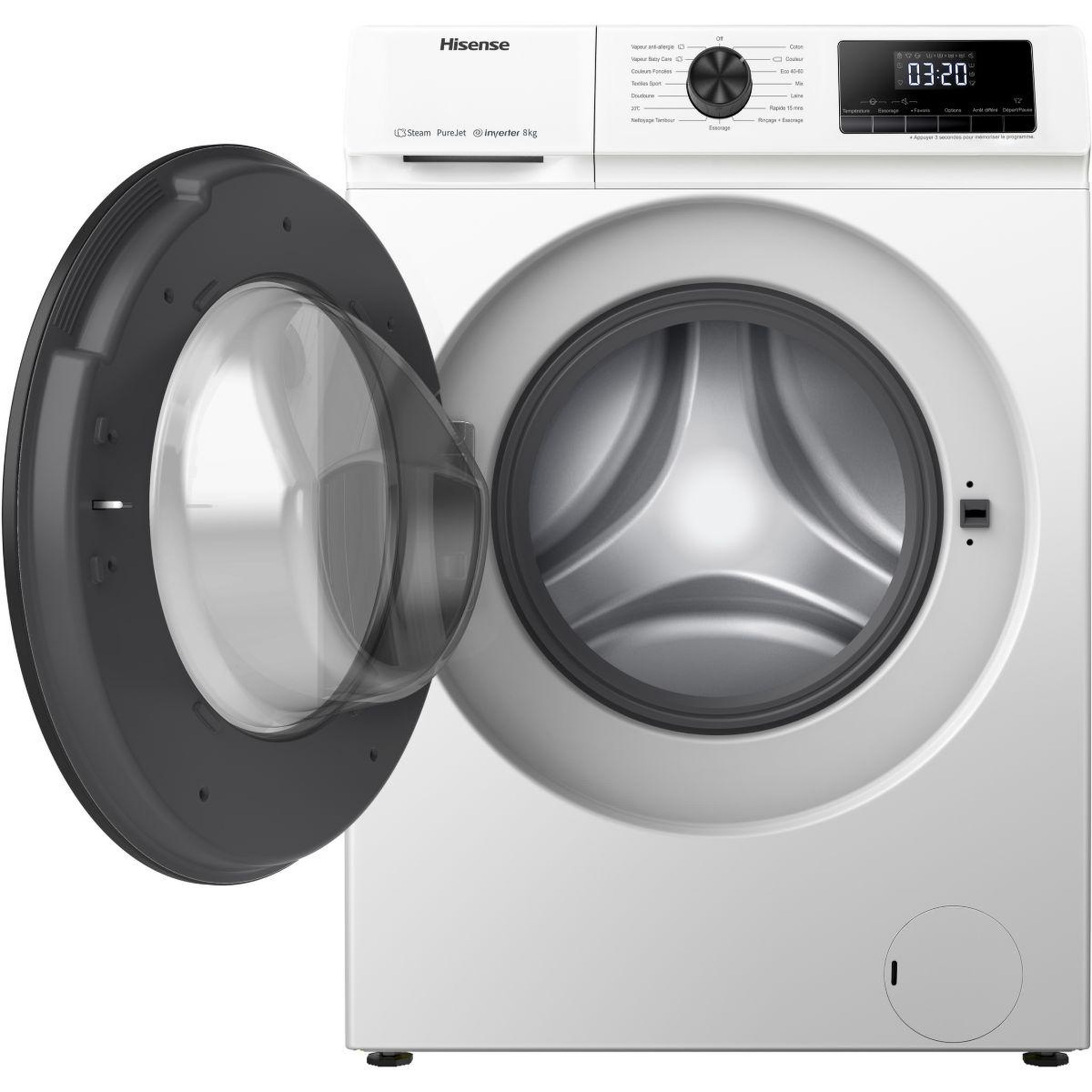 Voir la diapositive 4 : Hisense Lave linge hublot w814qaejm