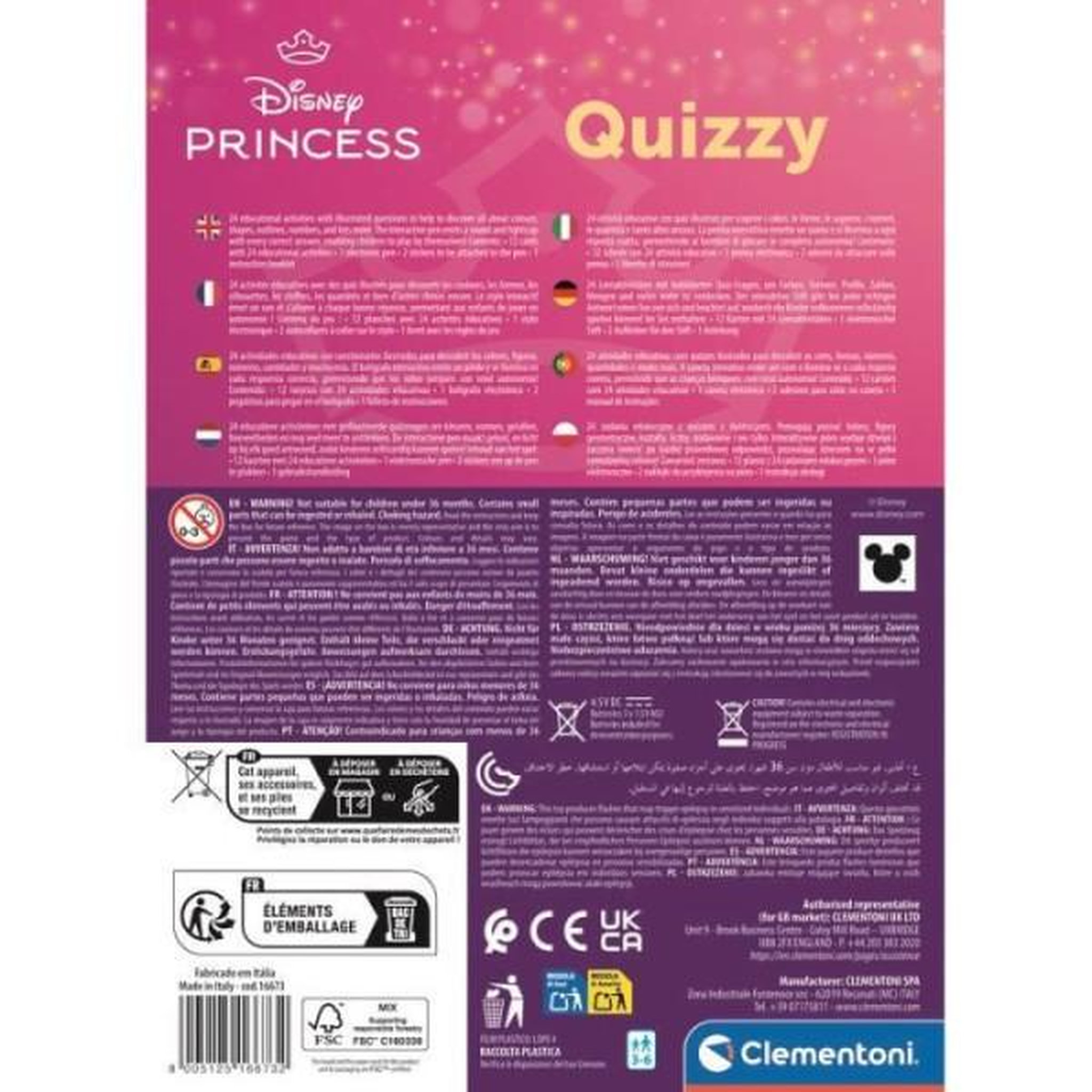 Voir la diapositive 4 : CLEMENTONI CLEMENTONI - Quizzy - Princess