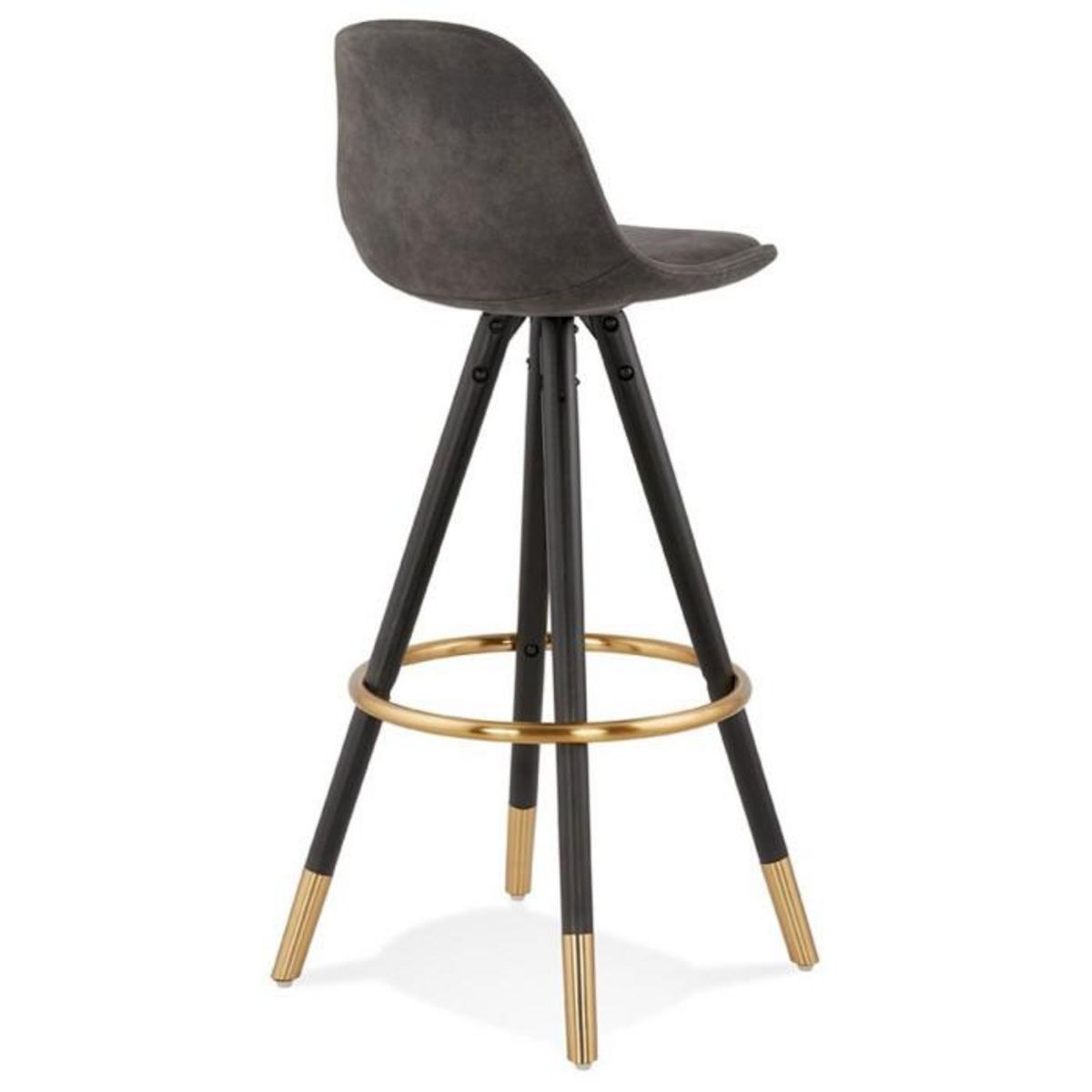 Paris Prix Tabouret de Bar  Krill  97cm Gris Foncé & Noir