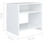 Voir la diapositive 6 : VIDAXL Tables de chevet 2 pcs Blanc 40x30x40 cm Bois d'ingenierie