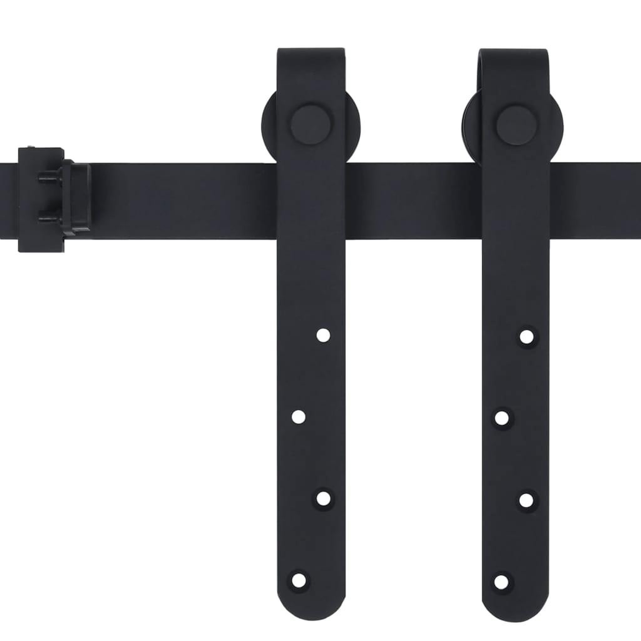 Voir la diapositive 3 : VIDAXL Kit mini de porte d'armoire coulissante Acier au carbone 200 cm