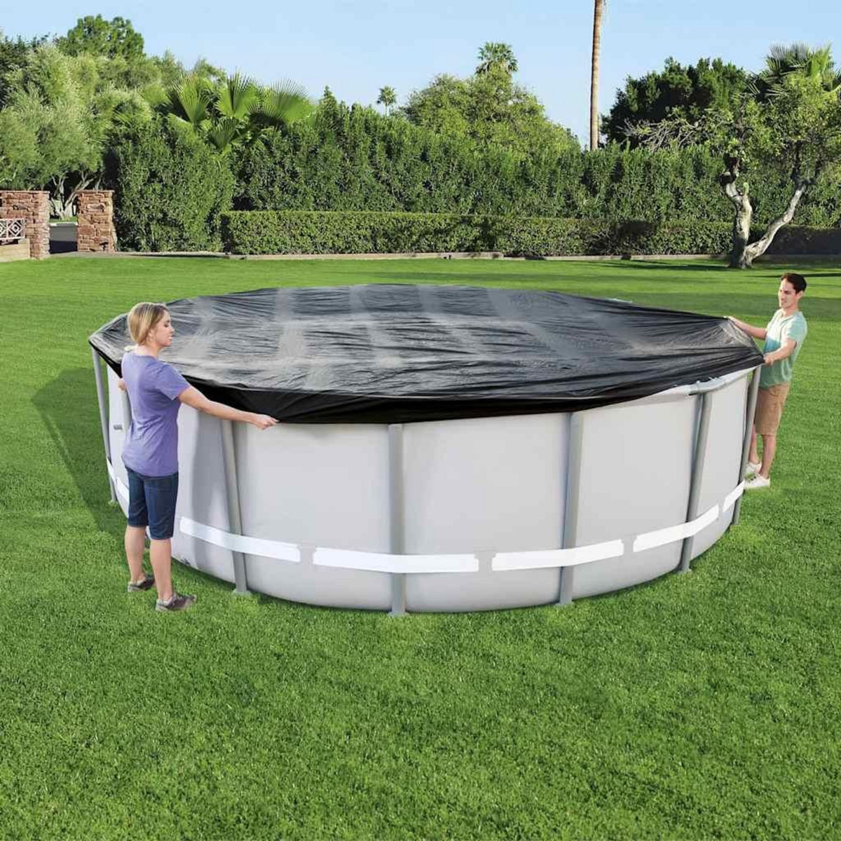 BESTWAY Bestway Couverture de piscine Flowclear 488 cm