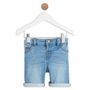 Voir la diapositive 1 : IN EXTENSO Bermuda en jean bébé garçon   