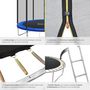Voir la diapositive 5 : tectake Trampoline modèle B Ø 457 cm, certifié GS pour un maximum de sécurité noir/bleu