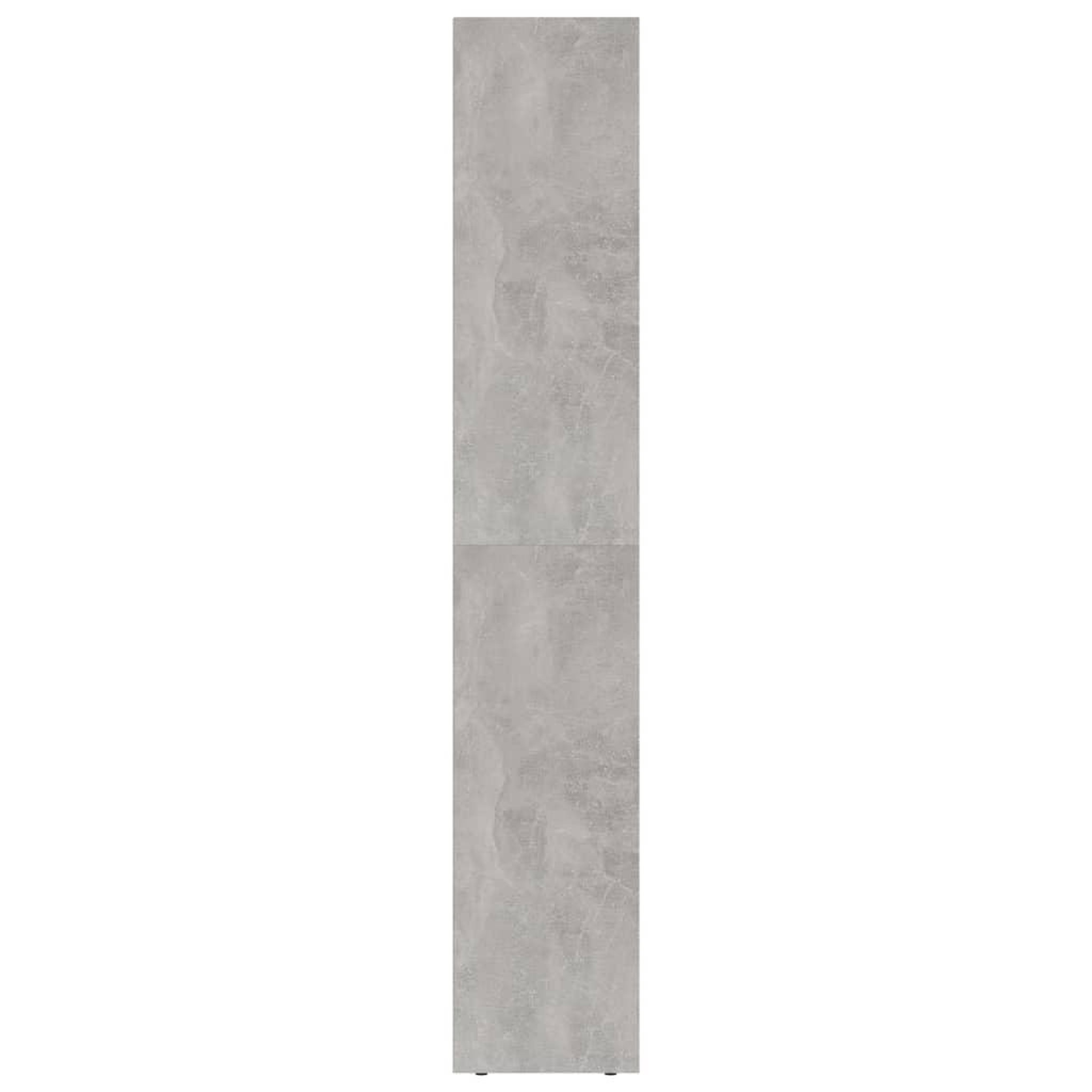 Voir la diapositive 5 : VIDAXL Bibliotheque Gris beton 36x30x171 cm Bois d'ingenierie
