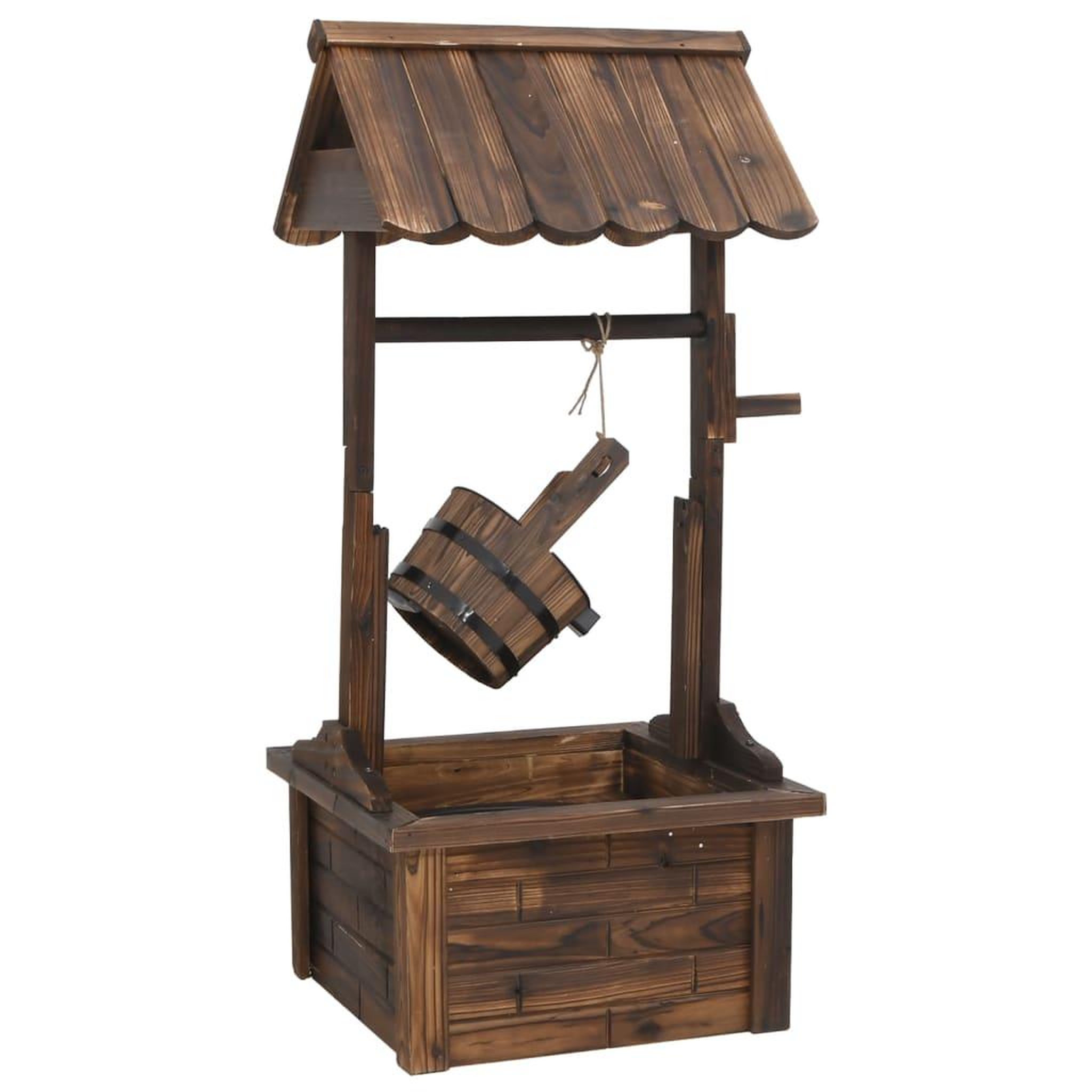 Voir la diapositive 2 : VIDAXL Puits a souhait avec pompe 57x50x112 cm bois de sapin massif
