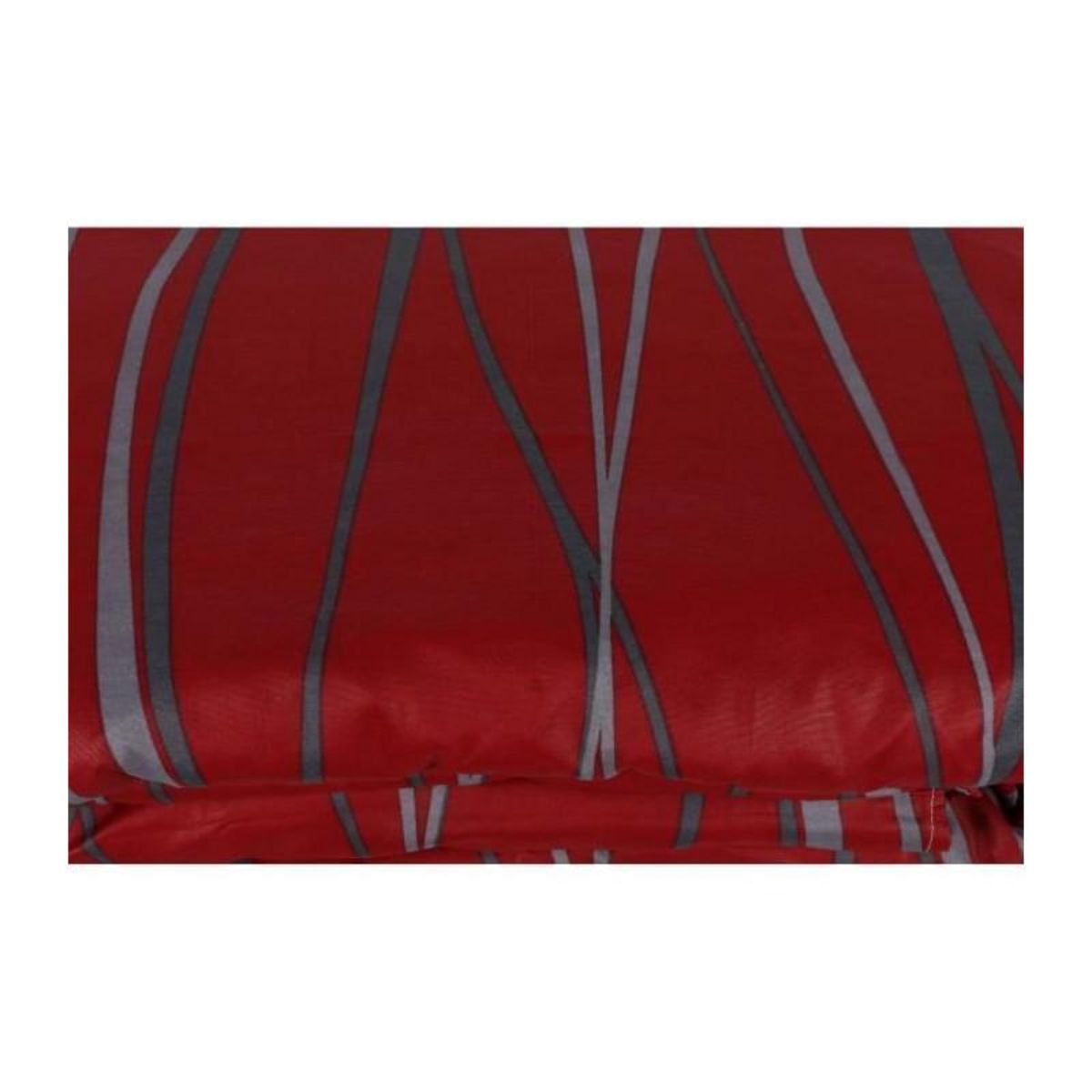 GENERIQUE Parure de lit - 1 housse de couette 220 x 240 cm + 2 taies d'oreiller 60 x 60 cm - 65% coton, 35% polyester - Rouge