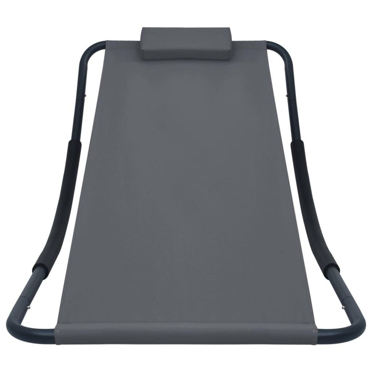 VIDAXL Lit de jardin Gris 200x90 cm Acier