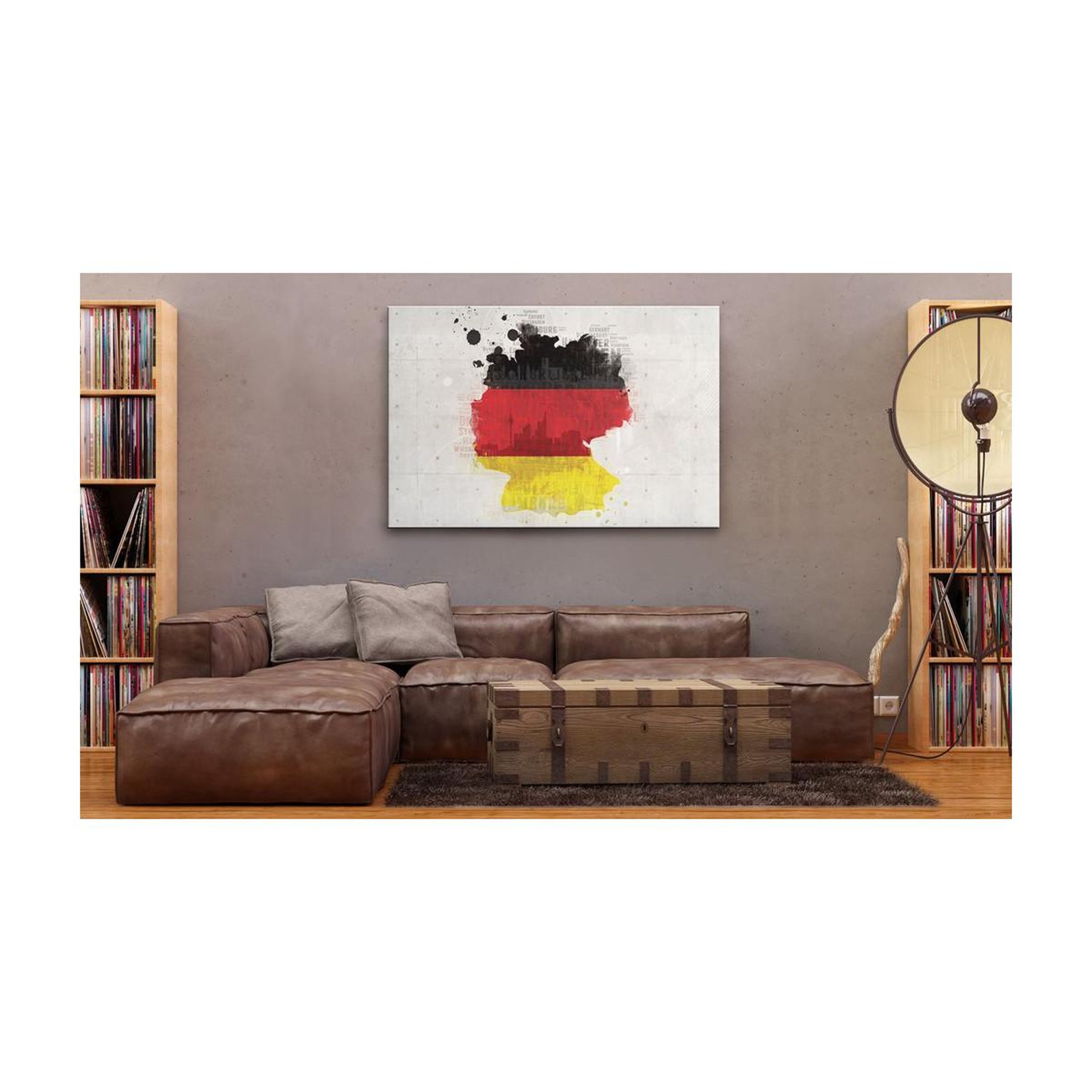 Voir la diapositive 2 : Paris Prix Tableau imprimé  carte de l'allemagne