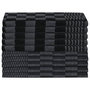 Voir la diapositive 4 : VIDAXL Ensemble de serviettes 20 pcs noir et gris coton