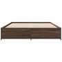 Voir la diapositive 4 : VIDAXL Cadre de lit sans matelas chene marron 135x190 cm