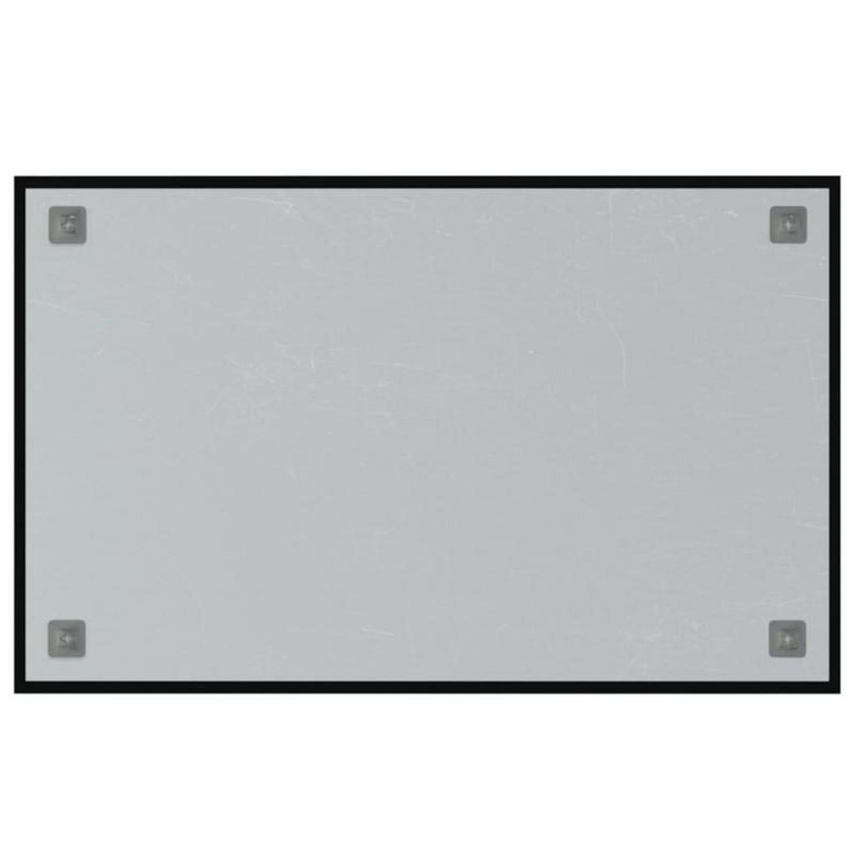 VIDAXL Tableau noir magnétique mural Noir 80x50 cm Verre trempé