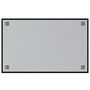 Voir la diapositive 4 : VIDAXL Tableau noir magnétique mural Noir 80x50 cm Verre trempé