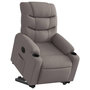 Voir la diapositive 3 : VIDAXL Fauteuil inclinable electrique taupe tissu