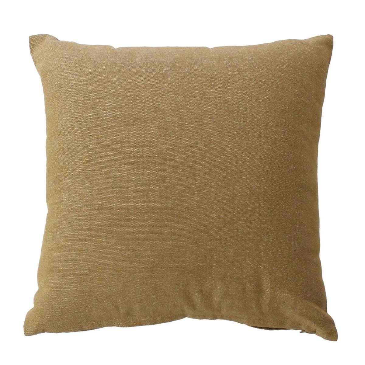 Paris Prix Coussin Déco Uni  Cambria  40x40cm Ocre