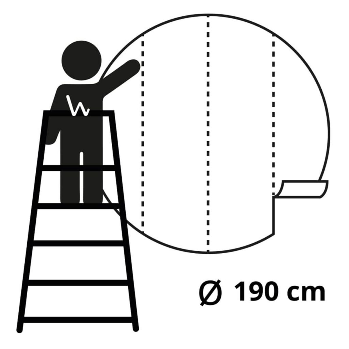 WallArt WallArt Papier peint cercle The Night Watch 190 cm
